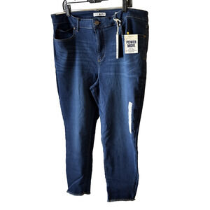 Code Bleu Soho Mid Rise Slim Skinny Leg Stretch Denim Jeans Size 20W